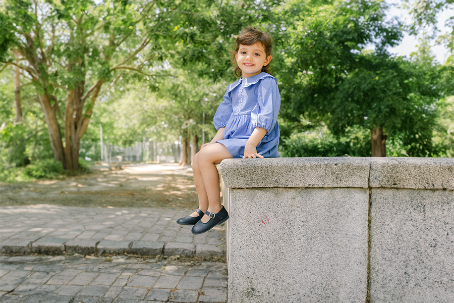 Sapatos Merceditas Pele Menina com Fivela