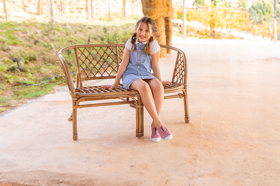 Ténis Lona Biqueira Borracha sem Atacadores