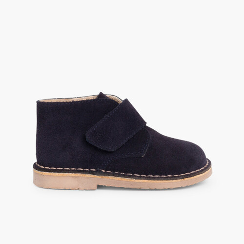 Botas Safari com tiras aderentes   Azul Marinho