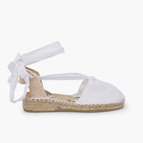Alpargatas Menina com Tiras Branco