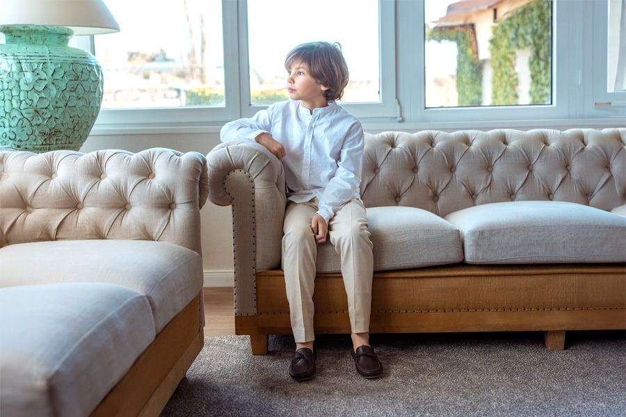 Mocassins Pele Laço