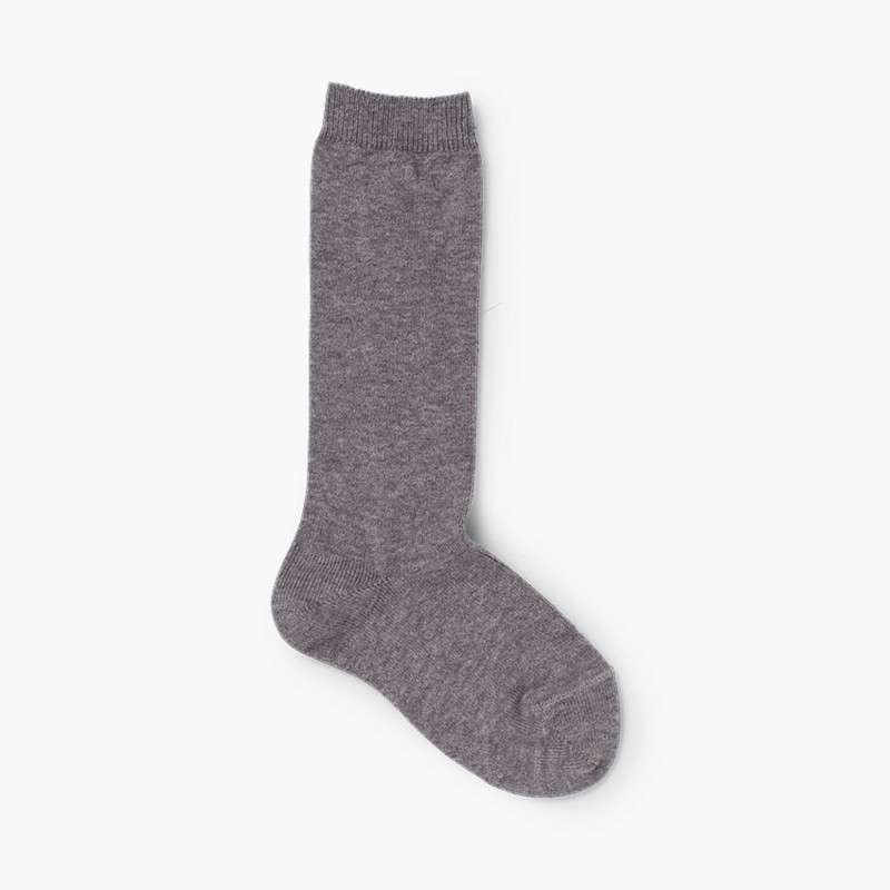 Meias Cóndor Lisas Altas Cinzento