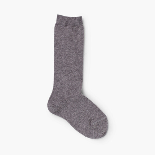 Meias Cóndor Lisas Altas Cinzento