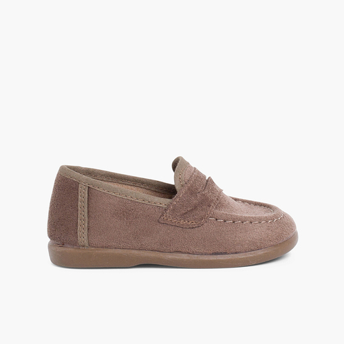 Mocassins tipo Camurça Taupe