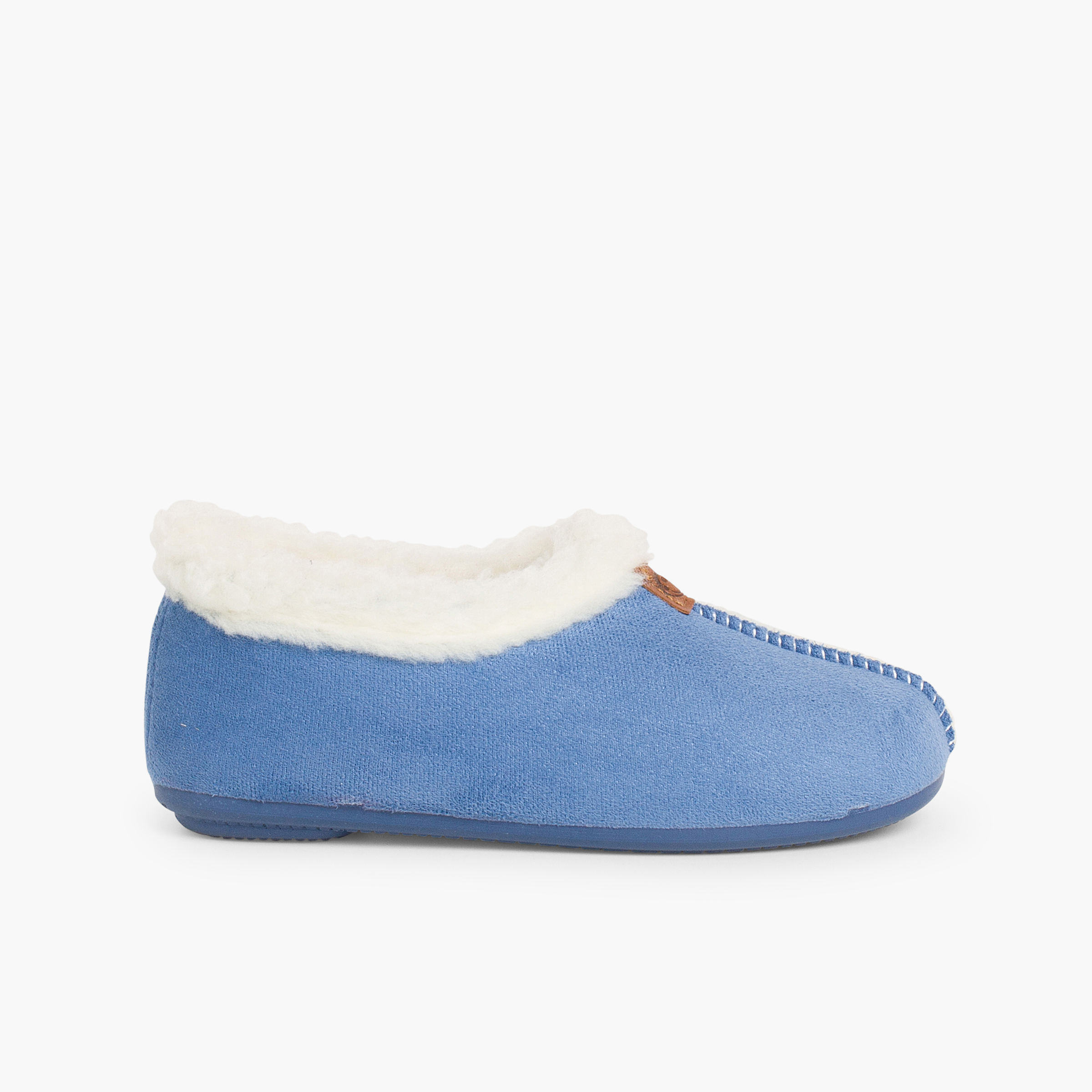 Pantufas Bamara forro felpudo Azul