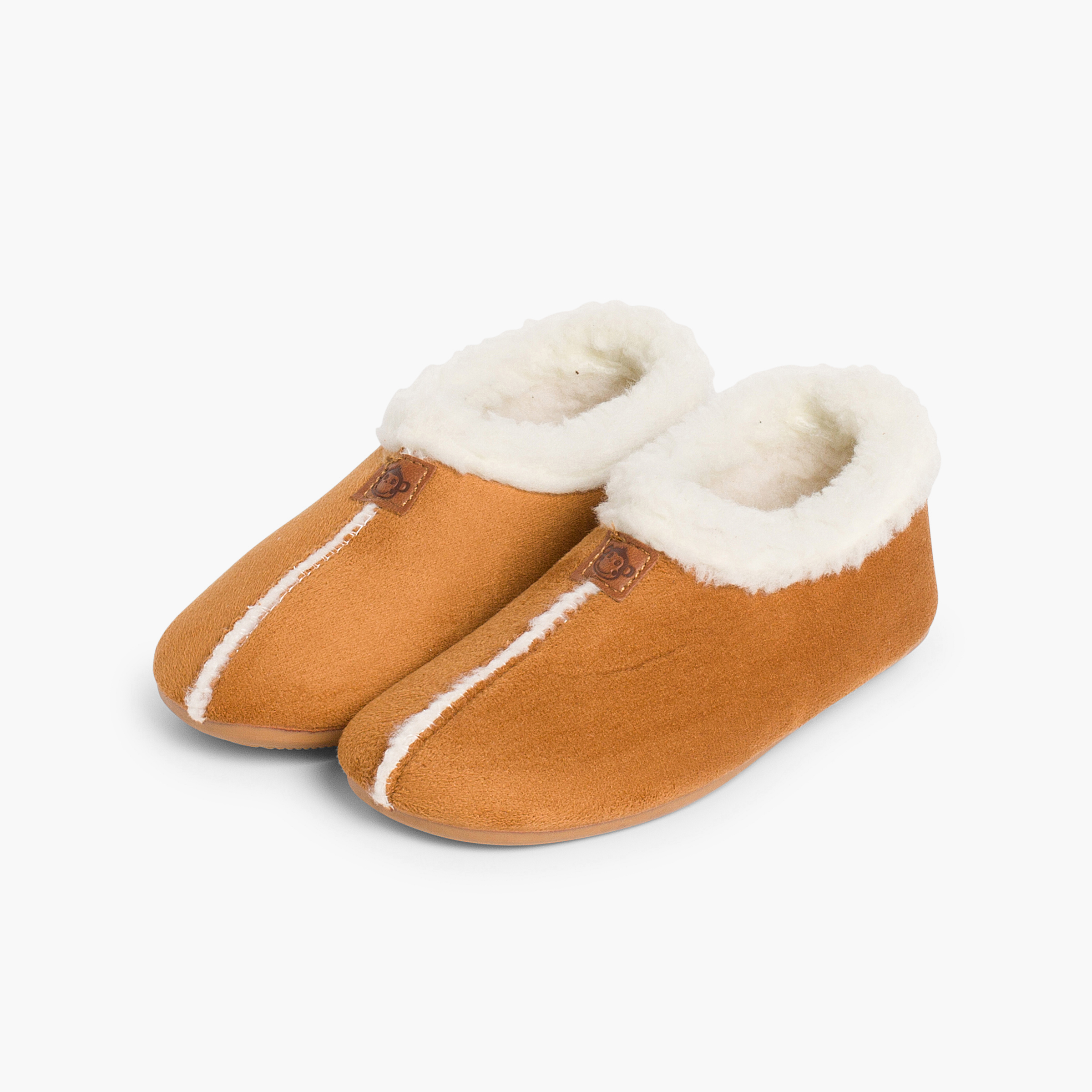 Pantufas Bamara forro felpudo Camelo