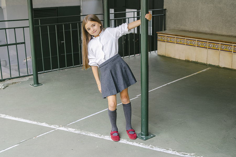 Sapatos Merceditas Camurça tiras aderentes para Meninas