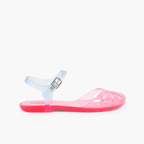 Sandálias de Borracha Menina Mara Mini Fúcsia