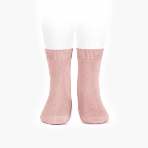 Meias Curtas Criança Lisas Cóndor Rosa Pálido