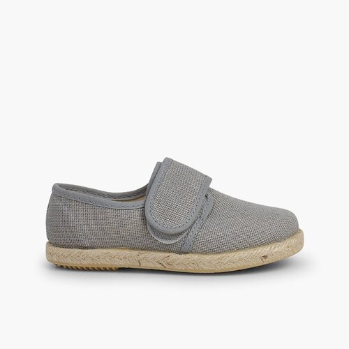 Bluchers Linho Fecho tiras aderentes   Cinzento