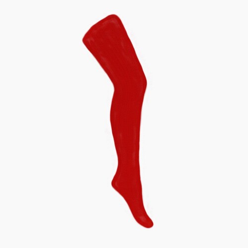 Collants Menina Croché Vermelho