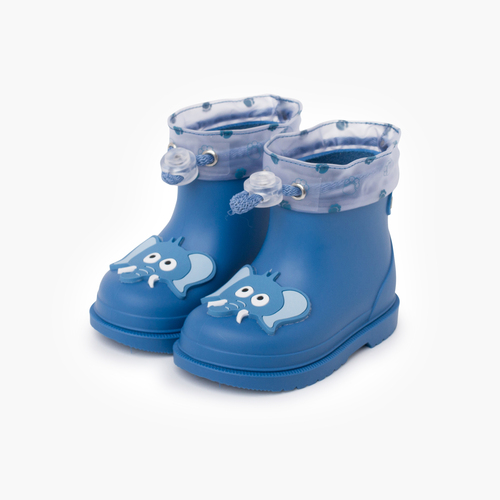 Galochas elefante rebordo ajustável Azul