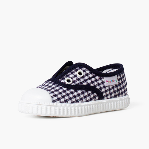Sapatilhas vichy sem atacadores Azul Marinho