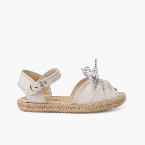 Alpercatas laço liberty fivela Bege