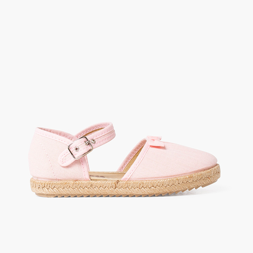 Alpercatas com lacinho pala franzida Rosa