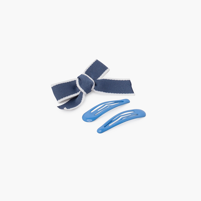Pack gancho bico de pato laço e clássicos Azul França