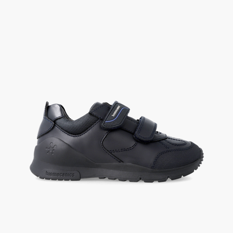 Sapatos desportivos escola Biomecanics duplo fecho aderente Azul Marinho
