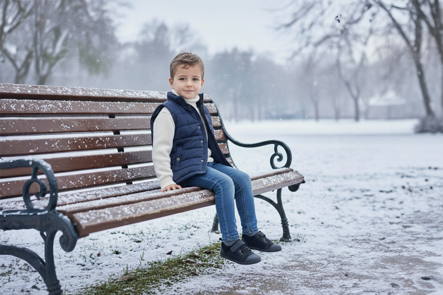 Sapatilhas fecho aderente e atacadores elásticos