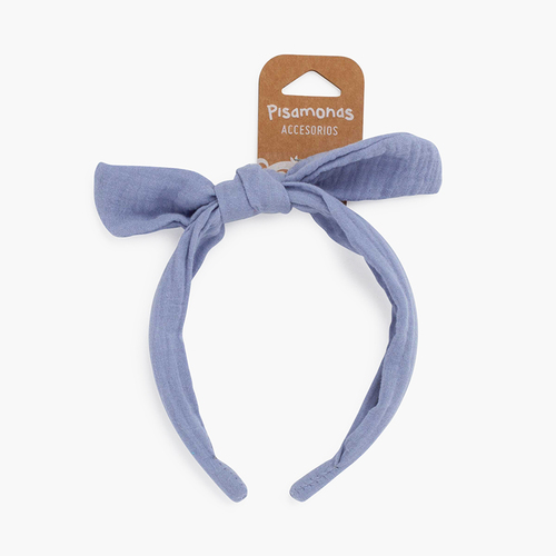 Bandolete turbante gaze Azul França