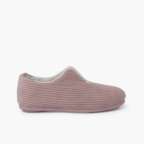 Pantufas fechadas de bombazine Nude