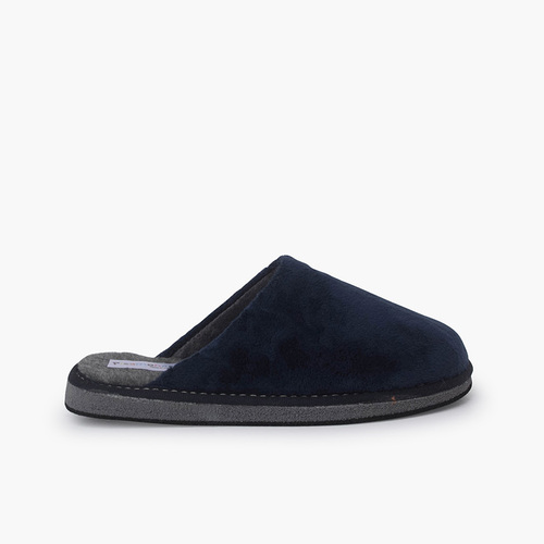 Chinelos de quarto tecido suave Azul Marinho