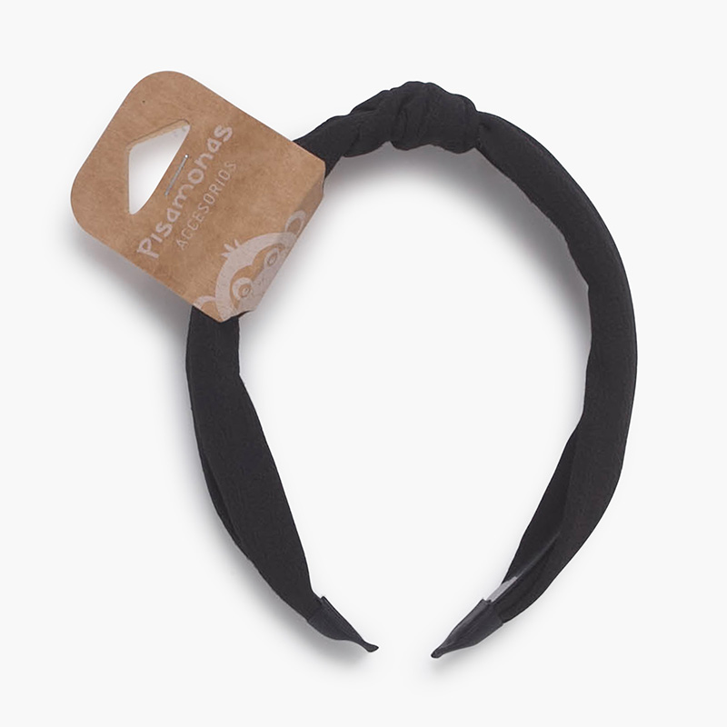 Bandolete turbante menina e mulher Preto