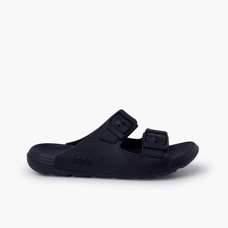 Chinelos sola EVA fivela dupla Azul Marinho