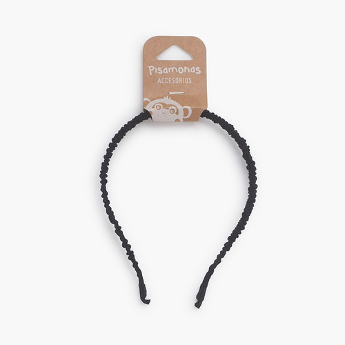 Bandolete franzida fina Preto