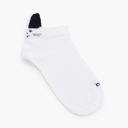 Meias invisíveis orelhas coelhinho Branco