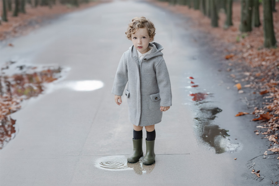 Galochas criança flexíveis sola fina