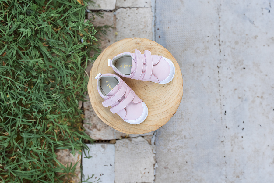 Sapatilhas suaves pele duplo fecho aderente