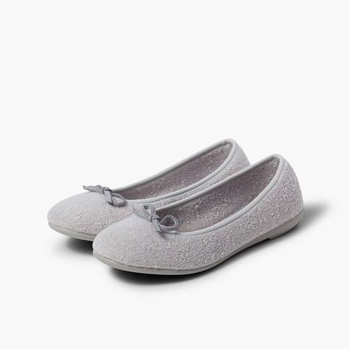 Pantufas Sabrina Turco Toalha Cinzento