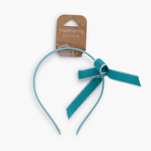 Bandolete laço rebordo branco Esmeralda