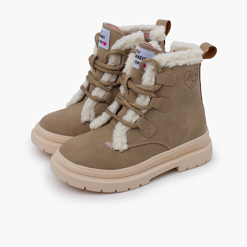 Botas Garvalín pelinho atacadores Taupe