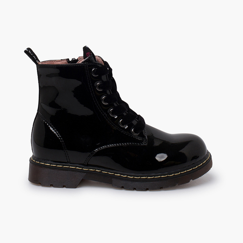 Botas atacadores veludo tipo verniz Garvalín Preto