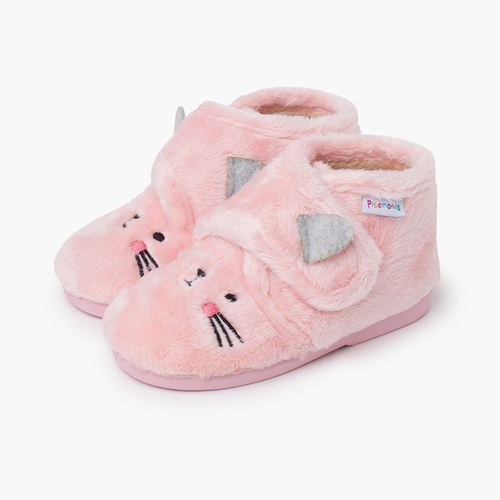 Pantufas bota animais pelinho Rosa
