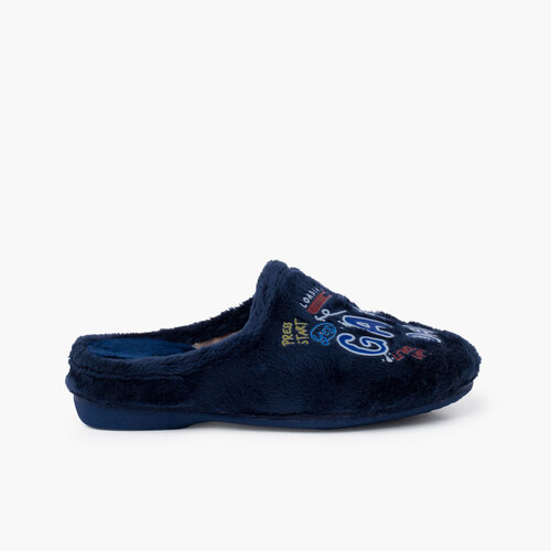 Pantufas tipo chinelo gaming Azul Marinho