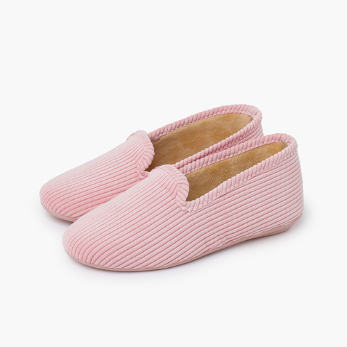 Pantufas tipo kung-fu bombazine Rosa