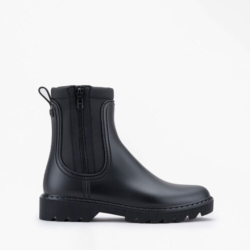 Galochas botim mulher forro suave interior Preto