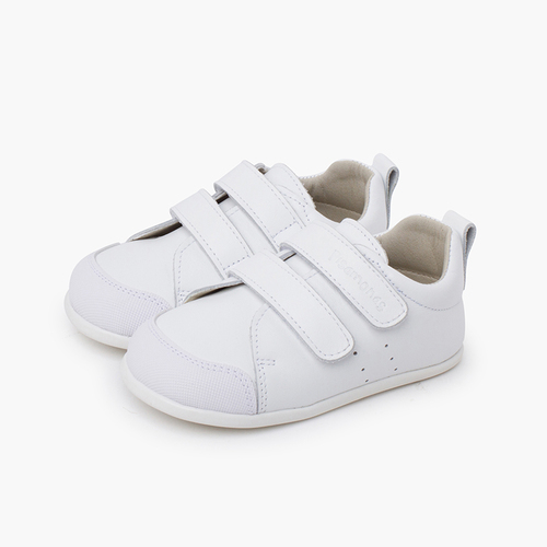 Sapatilhas suaves pele duplo fecho aderente Branco
