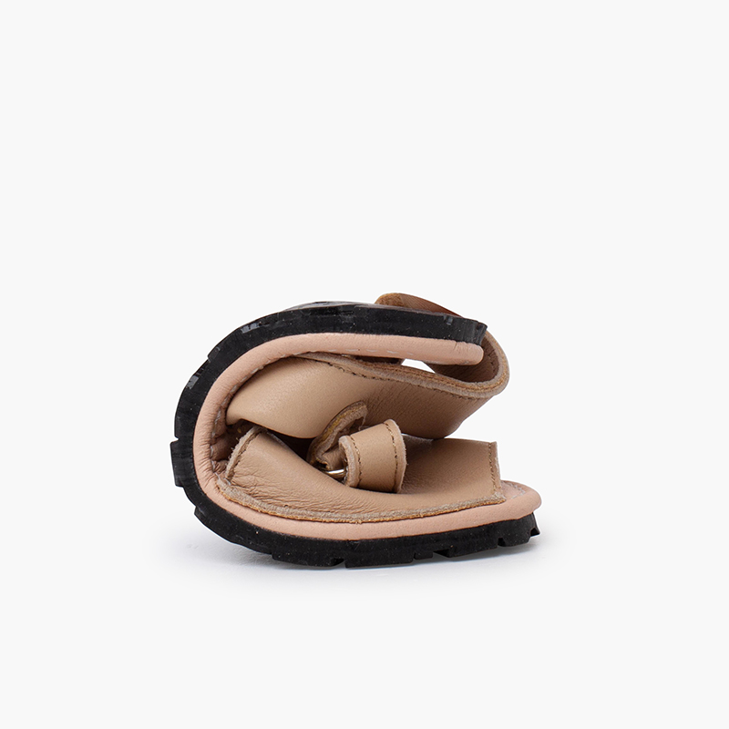 Menorquinas maleáveis criança sola flexível Bege