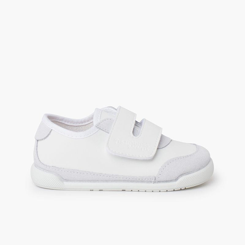 Sapatilhas barefoot combinadas sola branca Branco