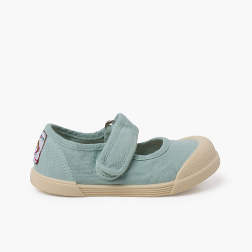 Merceditas barefoot lona maleáveis Menta
