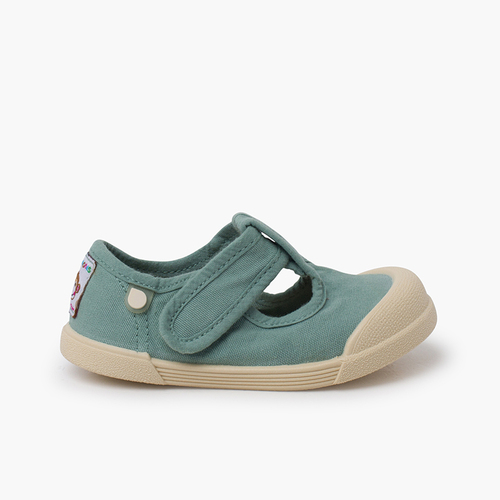 Pepitos barefoot lona maleáveis Verde matcha