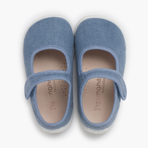 Merceditas barefoot tira aderente Azul