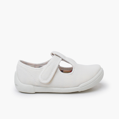 Pepitos barefoot tira aderente sola branca Branco