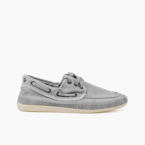 Sapatos vela casual tamanhos altos lona lavada Névoa