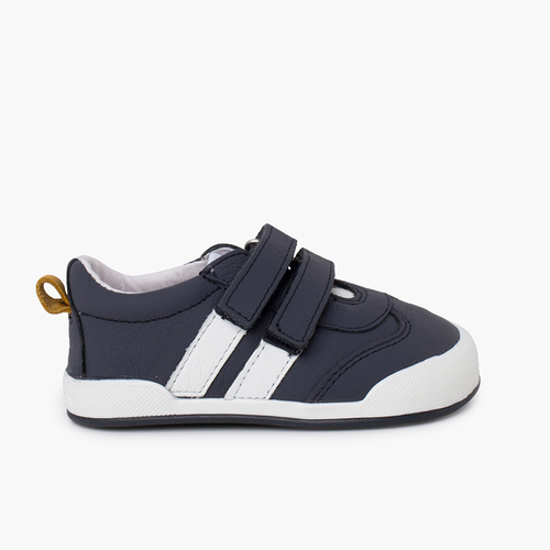 Sapatilhas Blanditos riscas laterais Azul Marinho