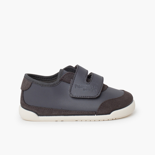 Sapatilhas barefoot combinadas sola branca Cinzento
