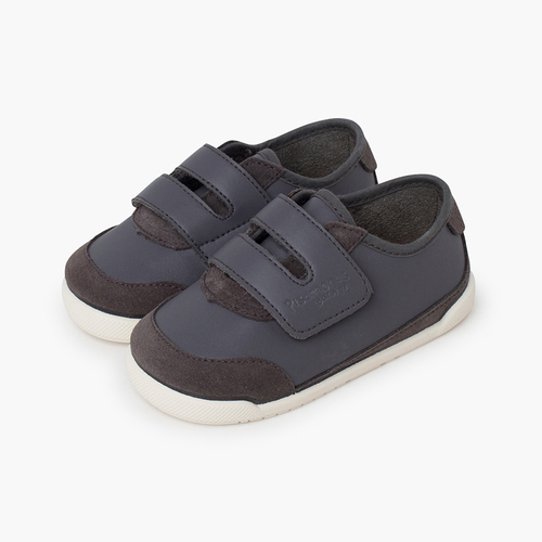 Sapatilhas barefoot combinadas sola branca Cinzento